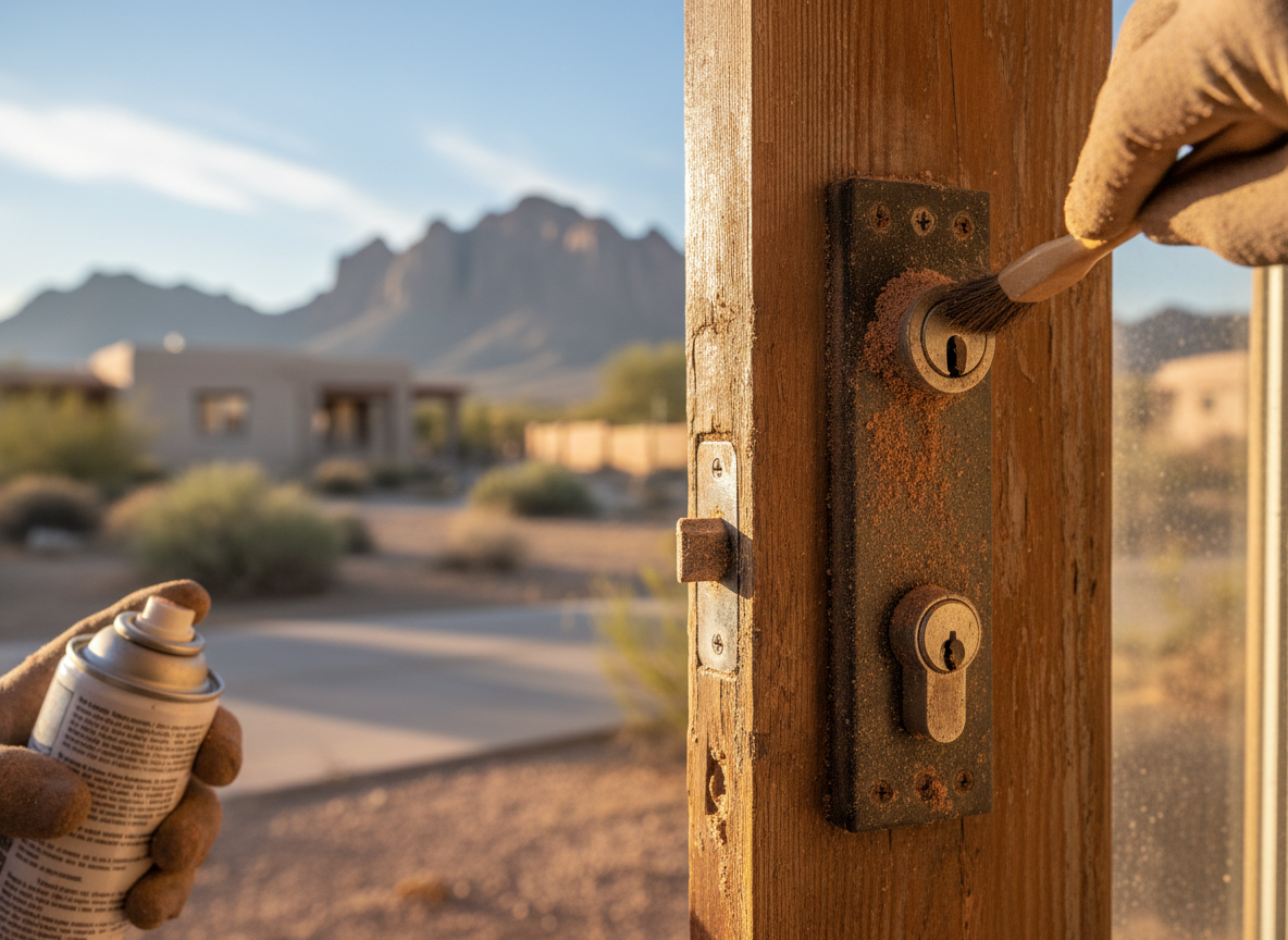 How Desert Dust Affects Door Locks Around Apache Junction