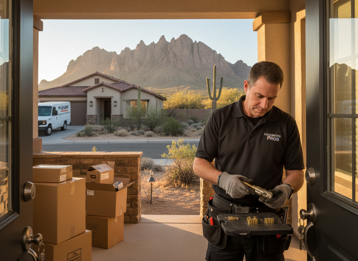 Rekeying Locks After Moving Into a Home Near Lost Dutchman State Park